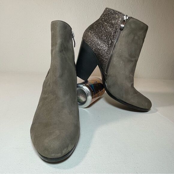 Vince Camuto Hariza glitter ankle boots in Urban Grey Bronzite 9.5 - Picture 5 of 11